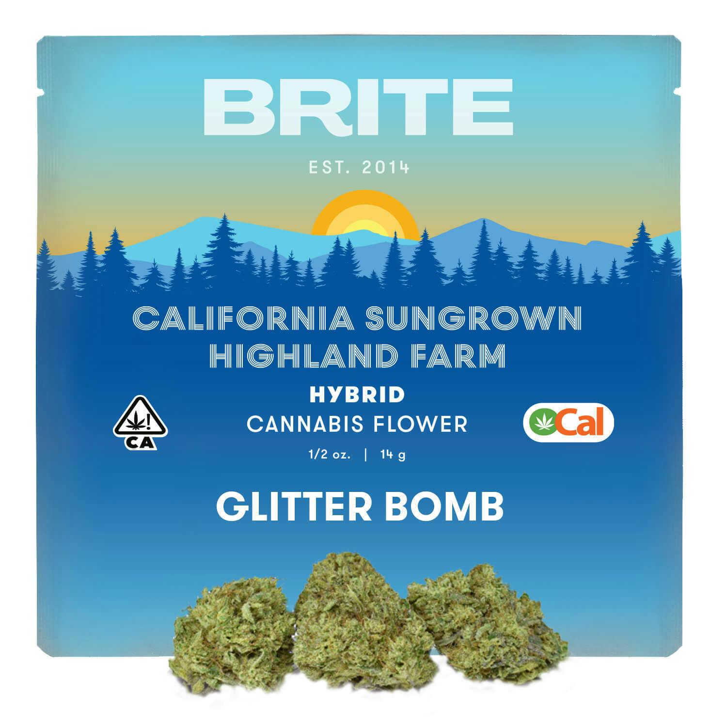 Photograph of product: Brite Labs - Glitter Bomb (Hybrid) Flower - 14g
