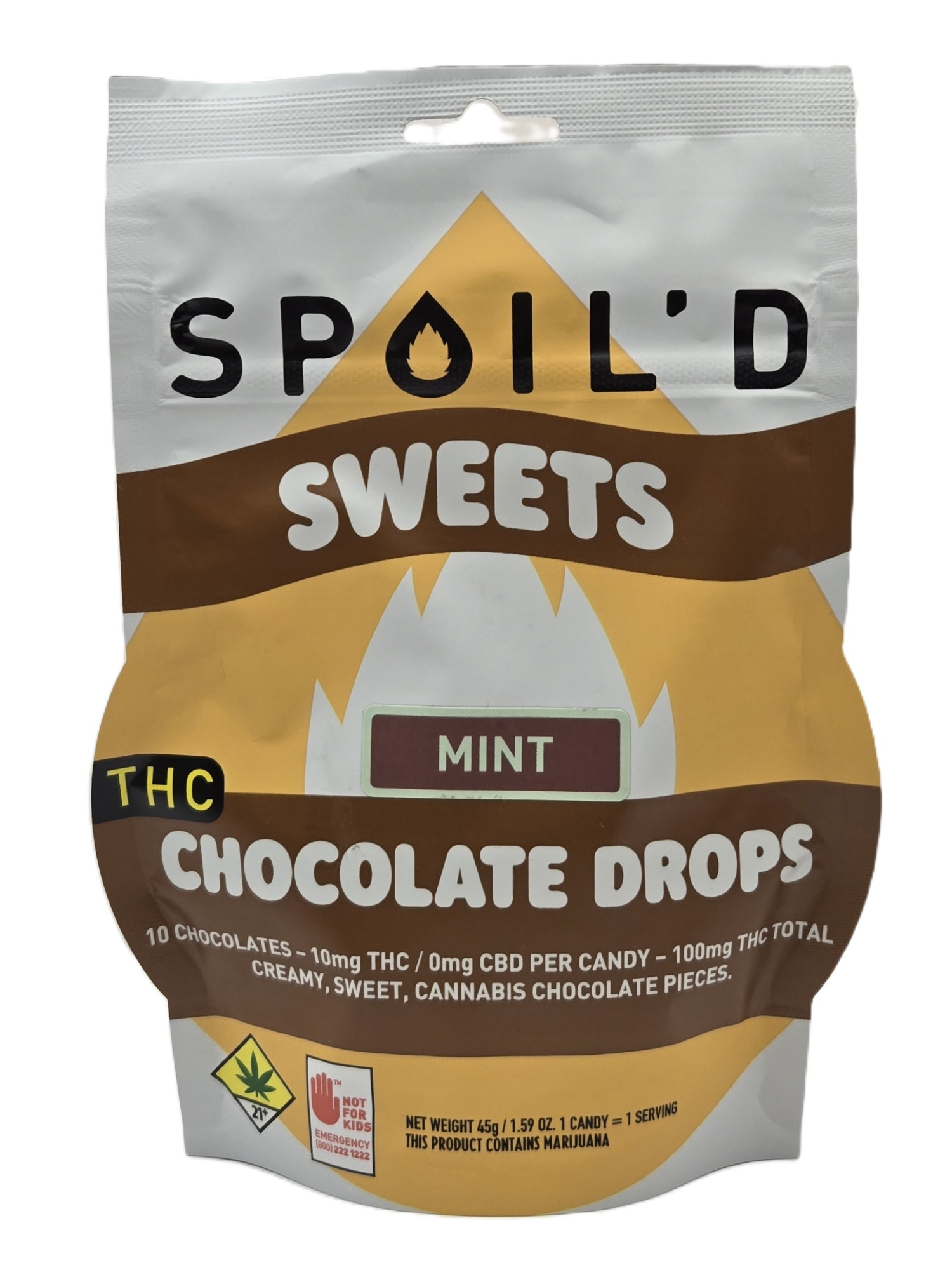 Photograph of Product: Spoil'd - Mint Chocolate Drops 10pk