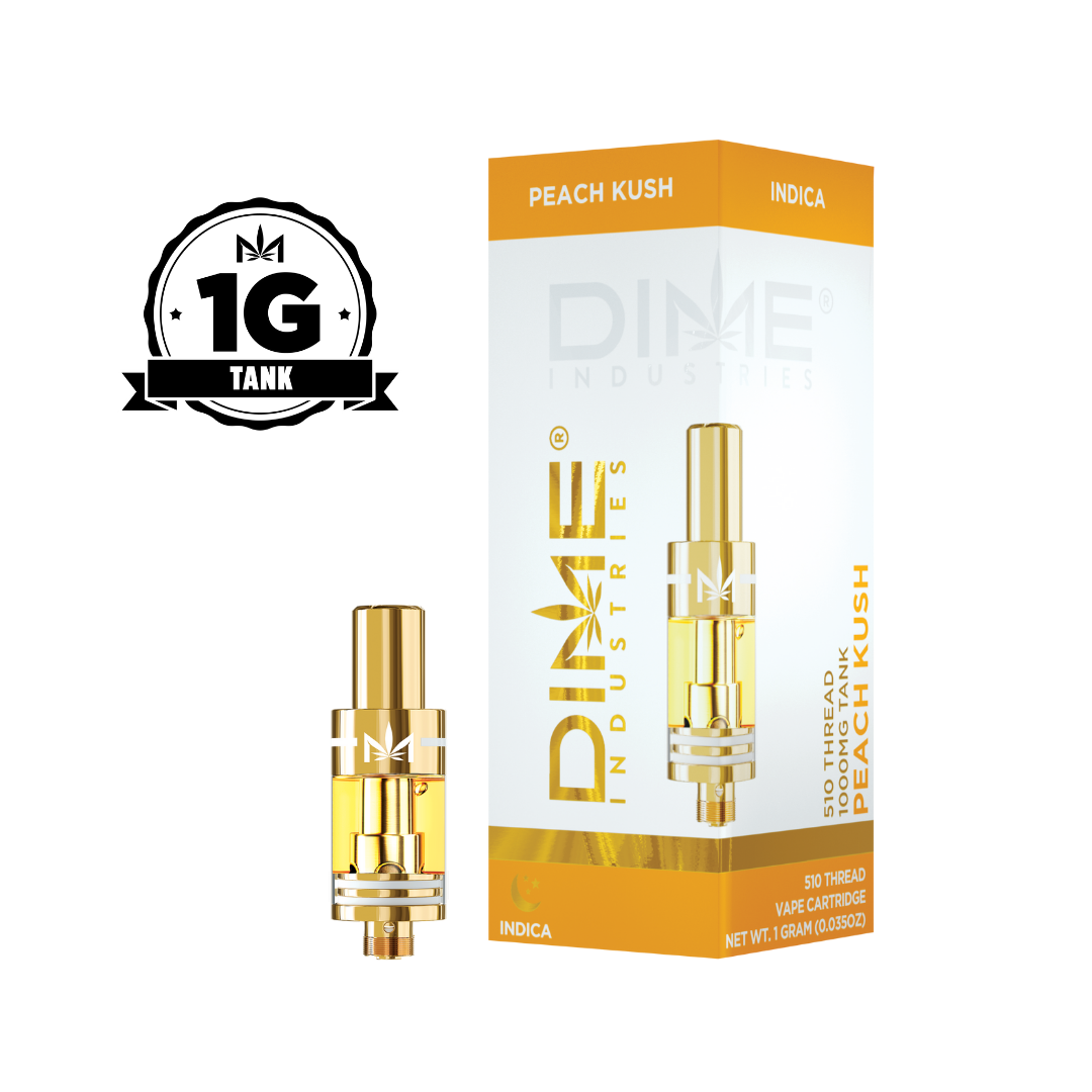 Photograph of product: Dime Peach Kush Cartridge 1g (I)
