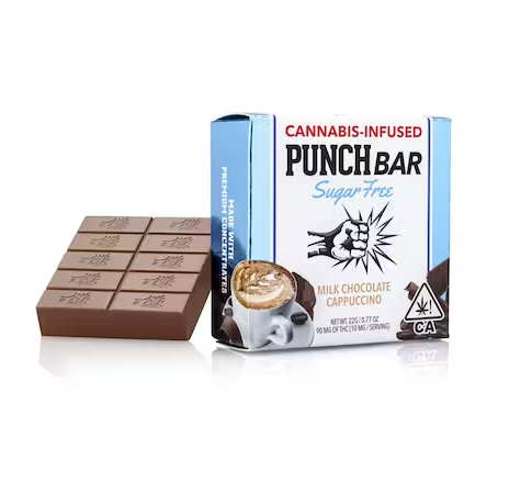 Photograph of product: Punch Bar Milk Chocolate Cappuccino (Sugar-Free) (Solventless) 100mg