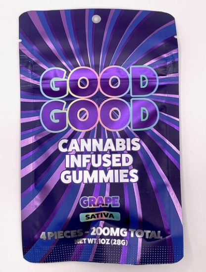 Photograph of product: Good Good Gummies - 4pc x 200mg - Grape (S)