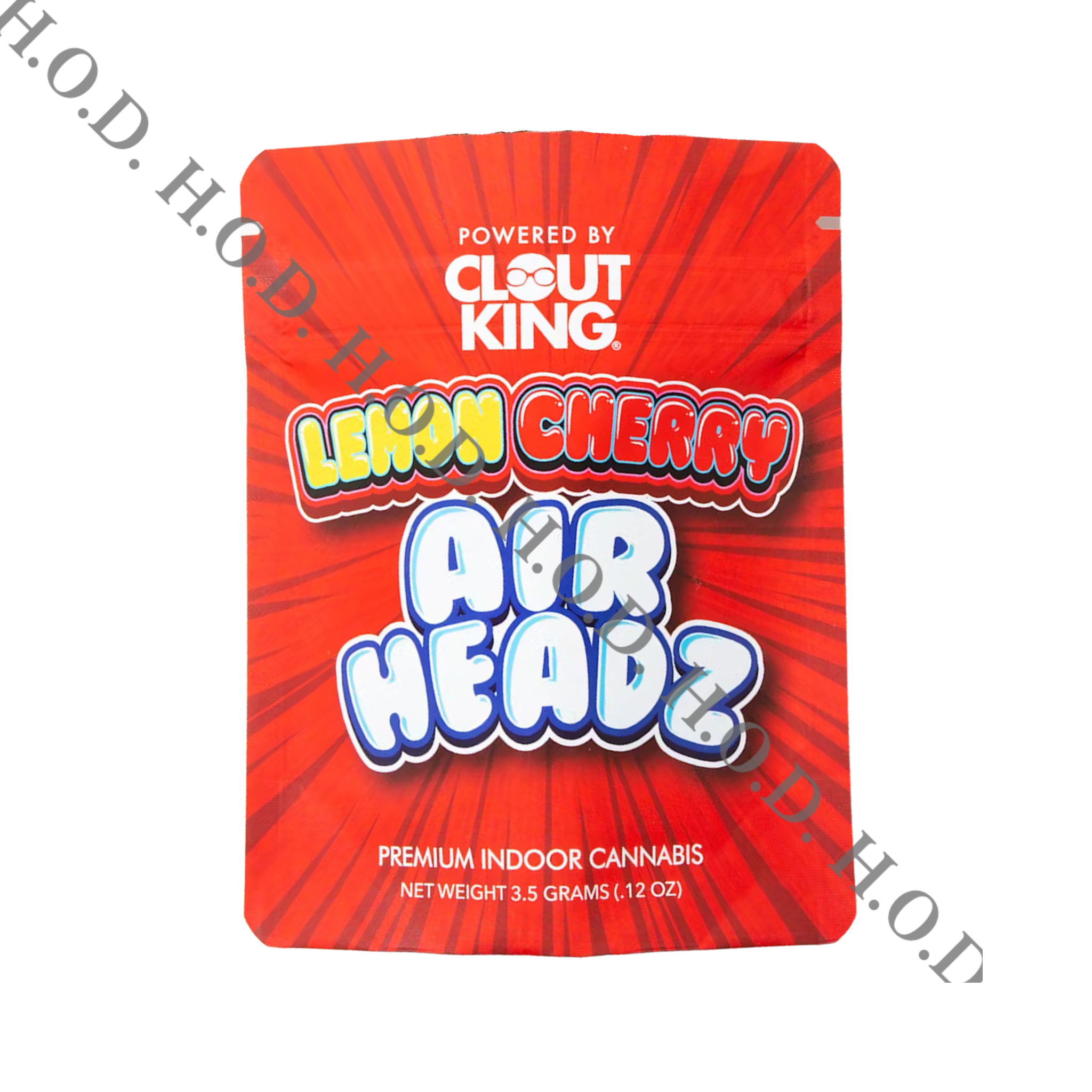 Photograph of product: Clout King Lemon Cherry Airheadz 3.5g