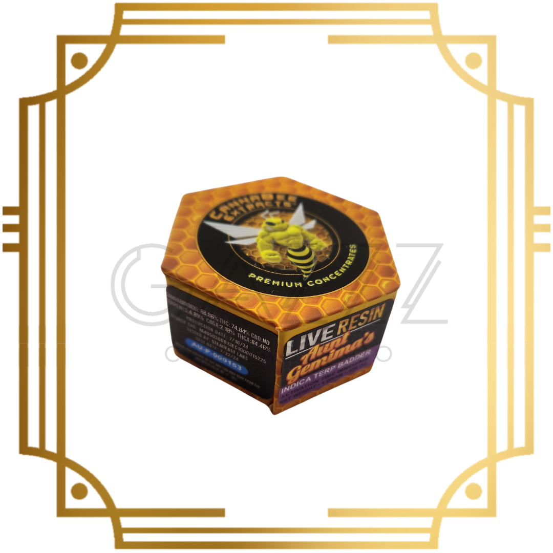 Photograph of product: Cannabee Aunt Gemima's Live Resin Badder