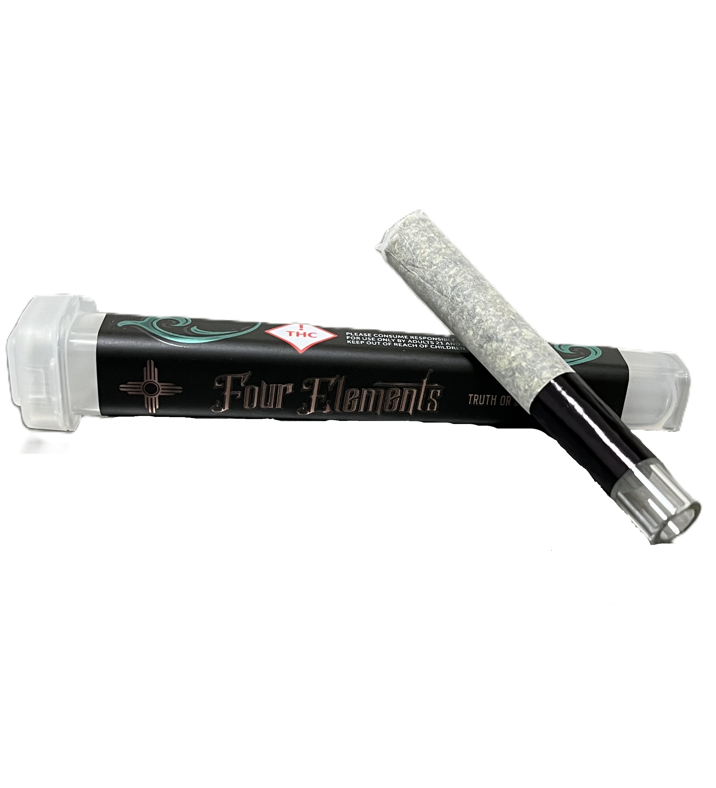 Photograph of product: Queen of Diamonds Rosin Infused Pre-Roll | 1g | Four Elements