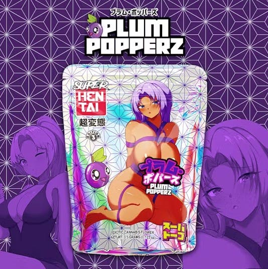 Photograph of product: Super Dope - Plum Popperz 3.5g - Super Dope - Plum Popperz 3.5g