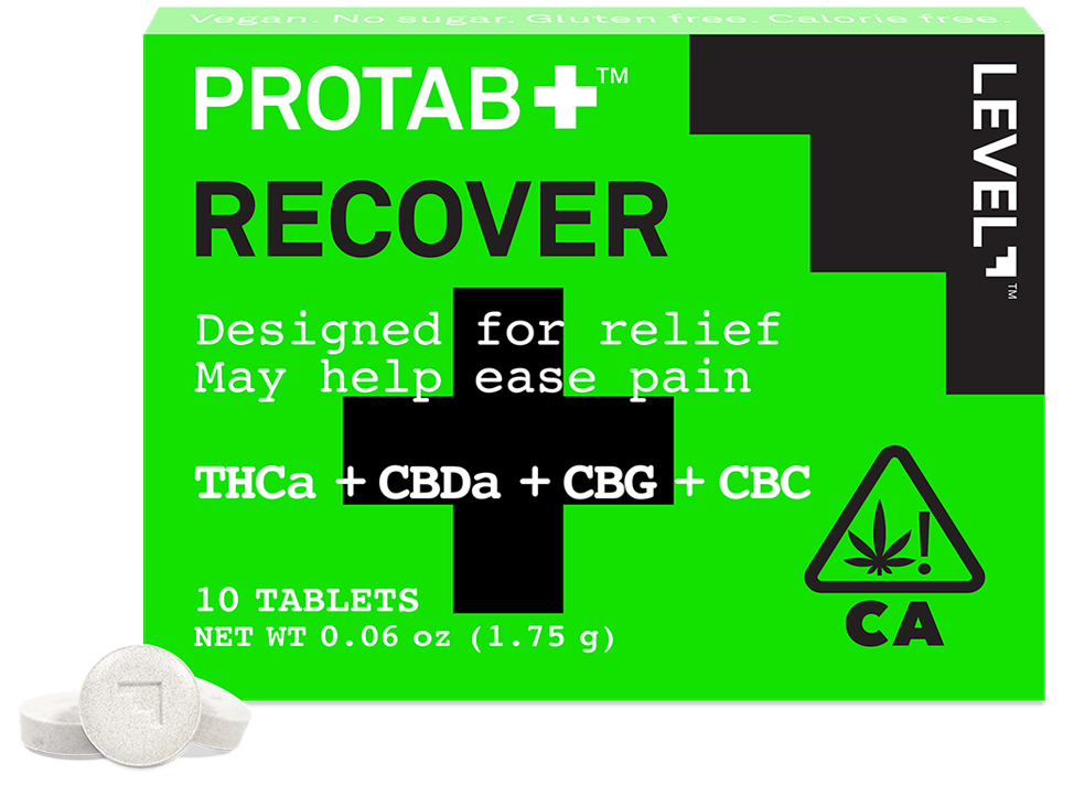 Photograph of product: Level | Protab Recover | 1.75G 10Thca+CBDa+CBG+CBC Tablets