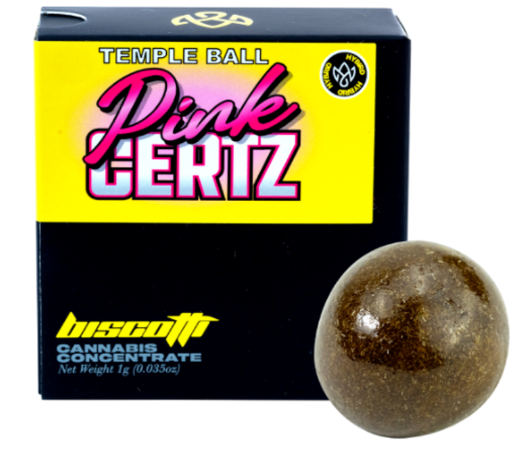 Photograph of product: Biscotti Pink Certz Temple Ball au chocolat 1g