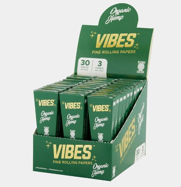 Photograph of product: Organic Hemp Cones (King Size-3pk)