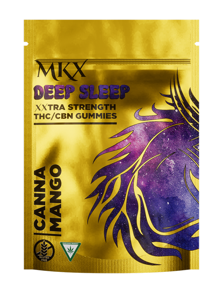 Photograph of product: MKX - 200mg Deep Sleep THC/CBN Gummies - Strawberry Kush