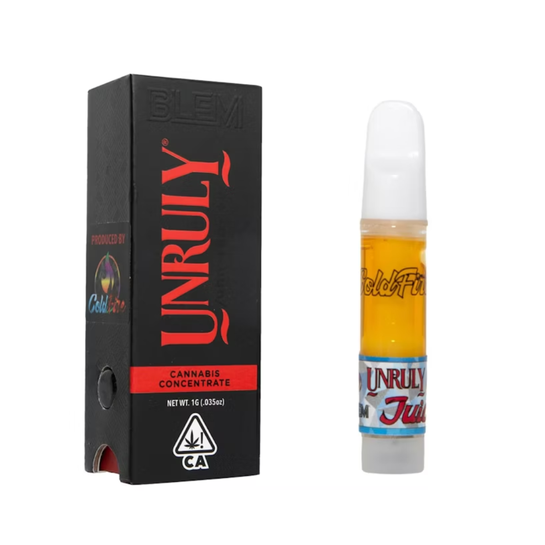 Photograph of product: BLEM (Produced by Coldfire) - Unruly OG (Oui'd) Cartridge