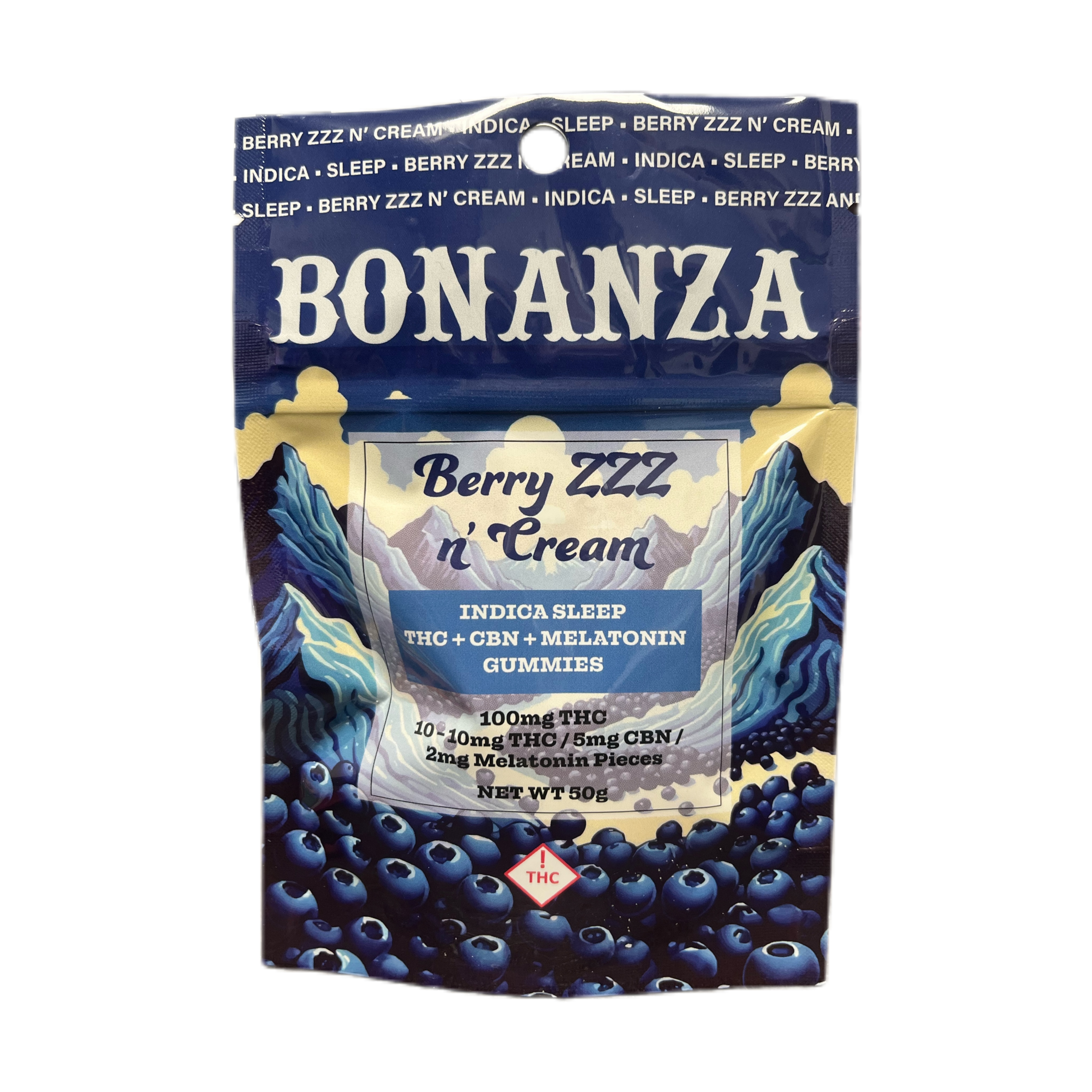 Photograph of product: Berries & Cream Gummies | 100mg | Bonanza