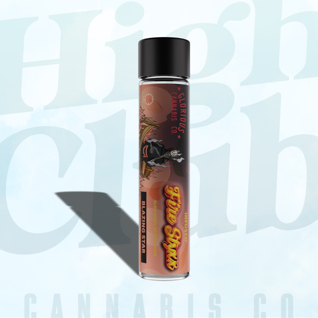 Photograph of product: Glorious Cannanis Fire Styxx | Citrus Dream Infused Pre- Roll