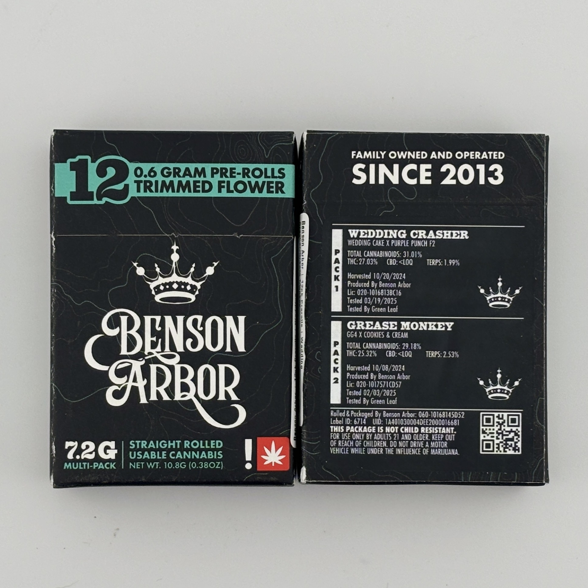 Photograph of product: Benson Arbor |12pk PR | Wedding Crasher/ Grease Monkey