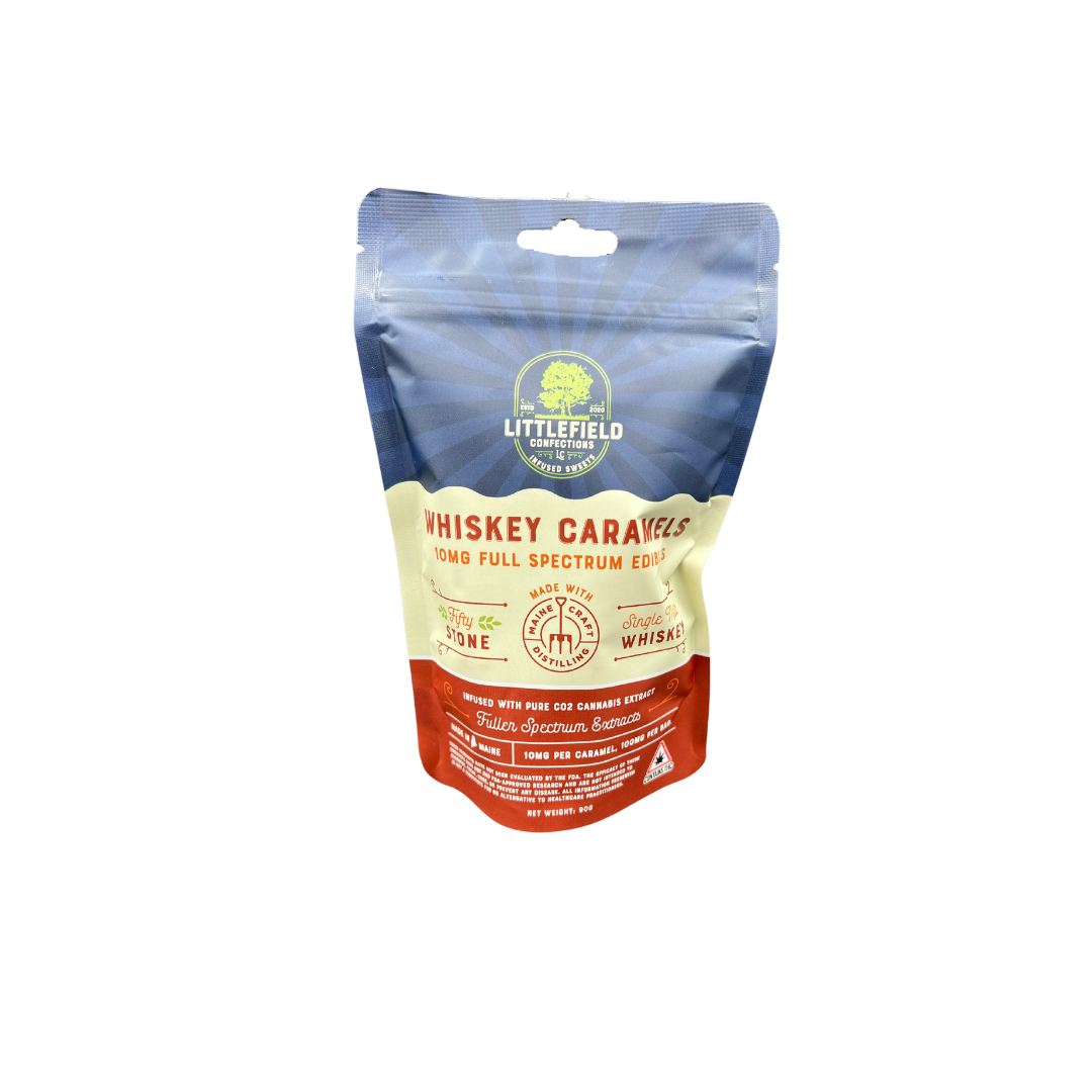 Photograph of product: Littlefield Confections - 10mg Whiskey Caramels