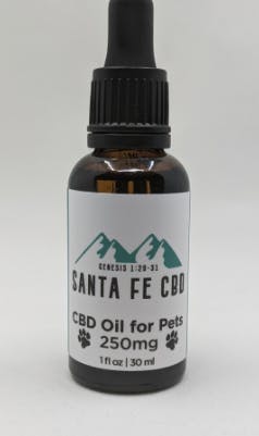 Photograph of product: Santa Fe CBD Oil for Pets 250mg