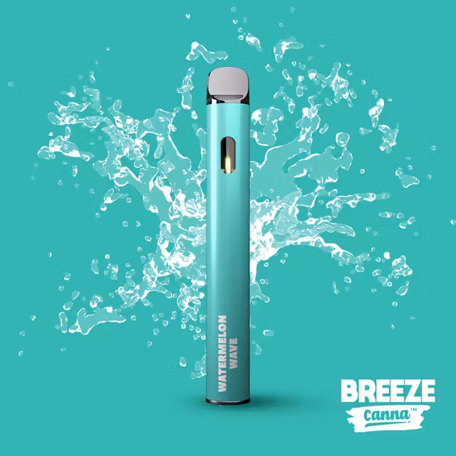 Photograph of product: Breeze | Vape Cartridge | AIO | Watermelon Wave