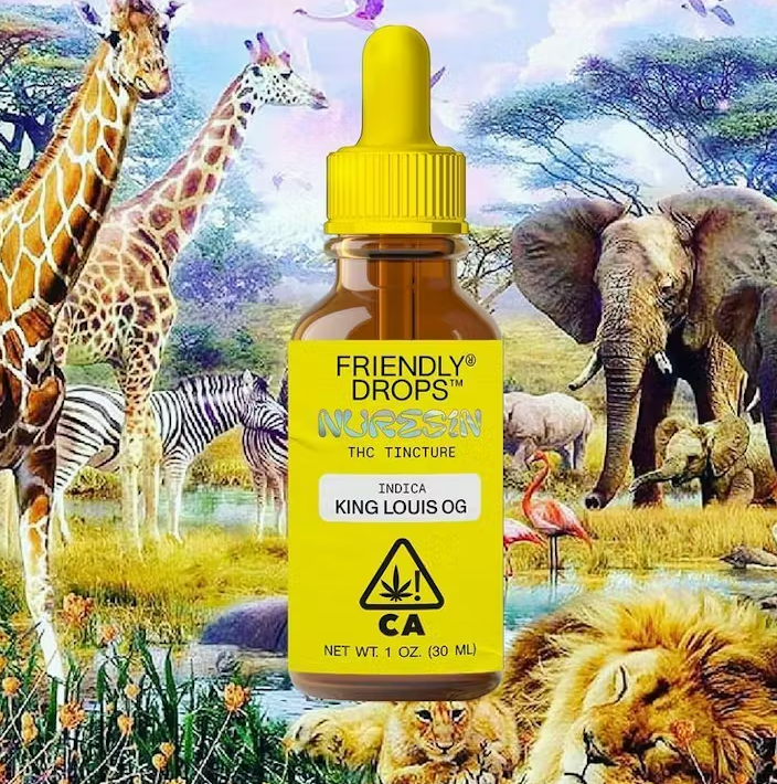 Photograph of product: King Louis OG (I) Full Spectrum TINCTURE - Friendly Brand