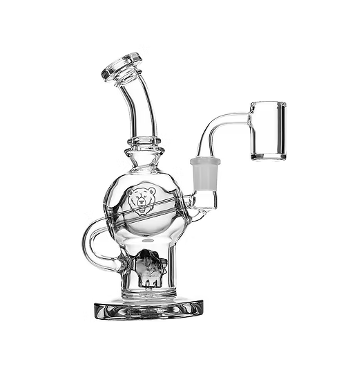 Photograph of product: Bear Quartz | Sphere Box Dab Rig | Black