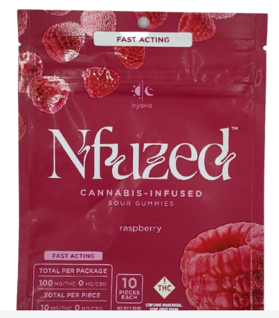 Photograph of Product: Raspberry Hybrid Gummies