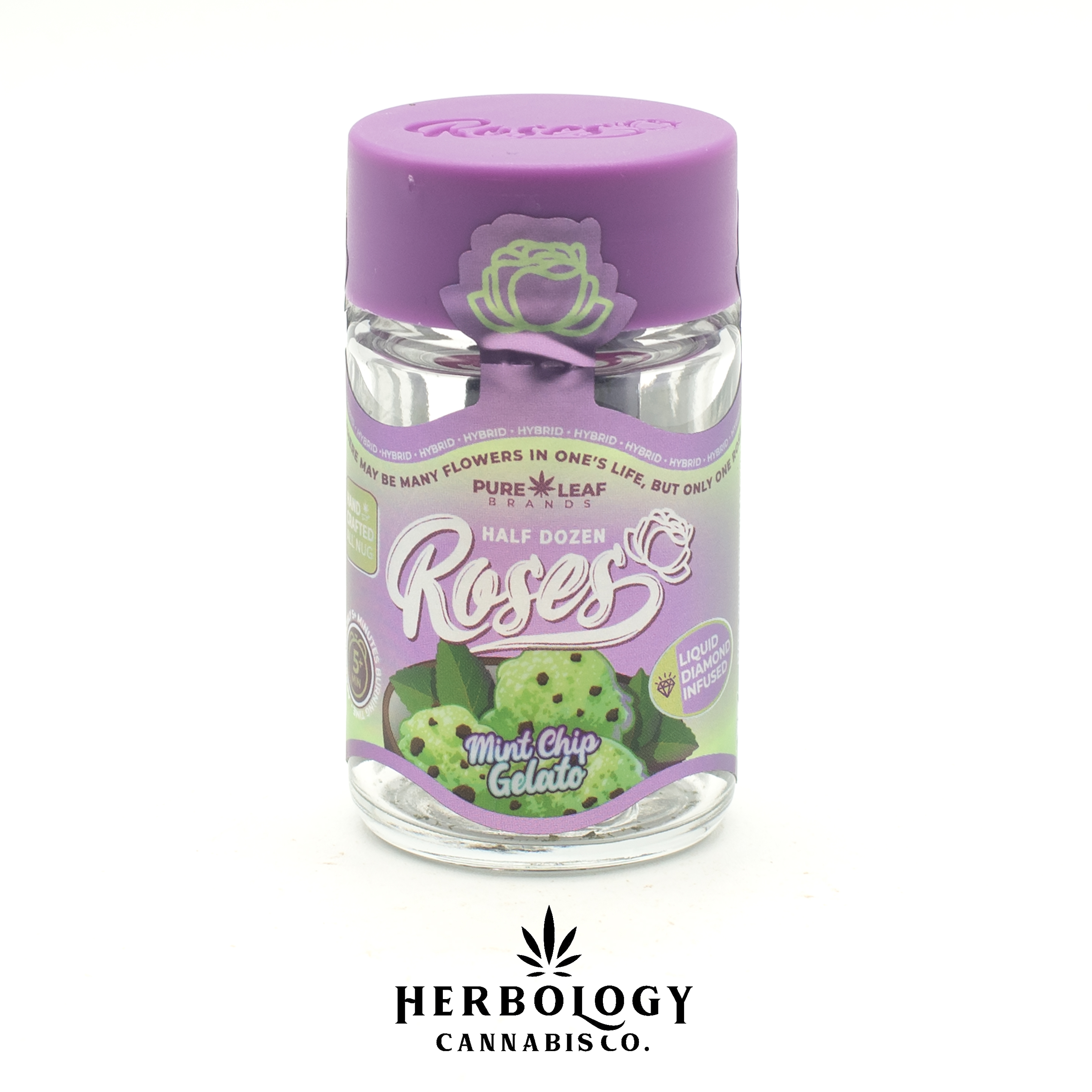 Photograph of product: Roses | Infused Pre-Roll 6 Pack | Mint Chip | .6g x 6