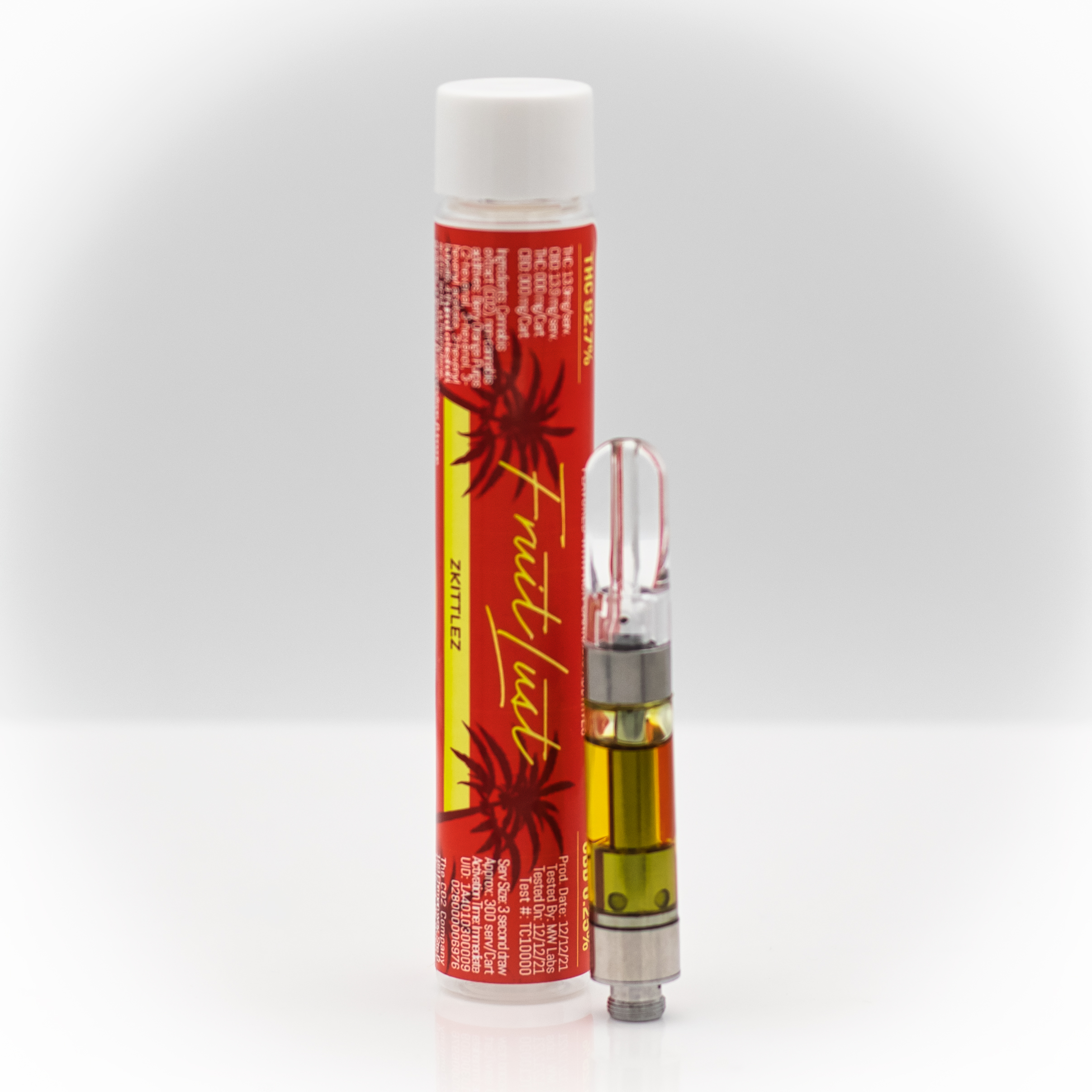 Photograph of product: Flavored Distilate - Oui'd - 510 - 1g - Zkittles