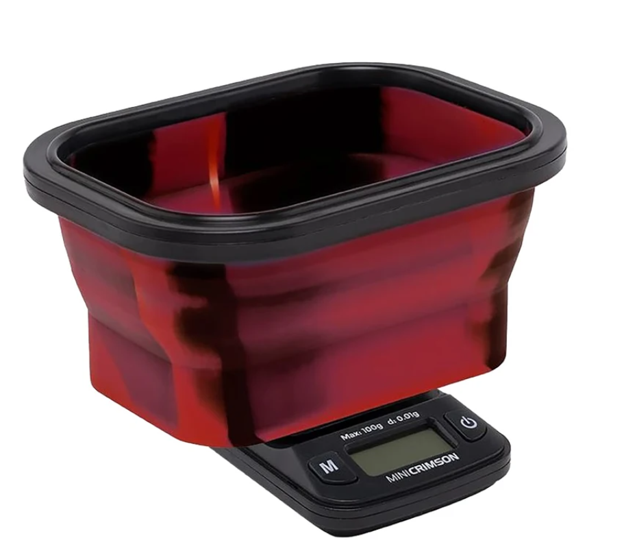 Photograph of product: Truweigh | Digital Scale w/ Silicone Bowl and Locking Lid | Assorted Colors