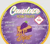 Photograph of product: Candaze Dipz - Grape PB&J 100mg Oui'd - Lemonatti