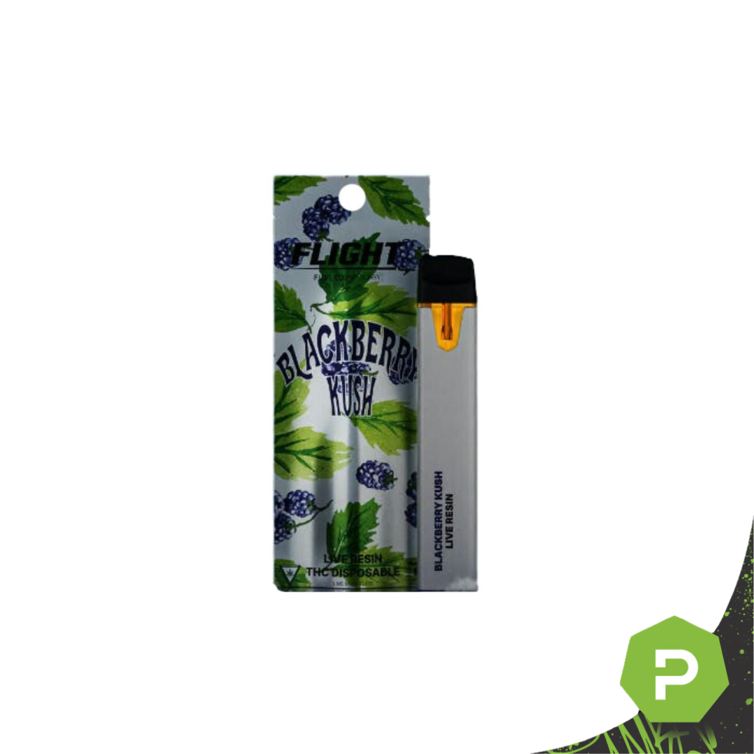 Photograph of product: Flight Live Resin Disposable | Blackberry Kush