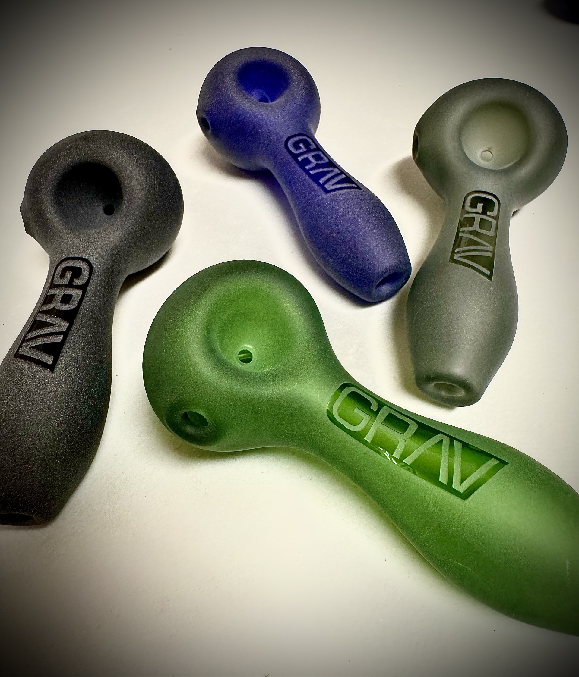 Photograph of product: GRAV Sandblasted Spoon Pipe | Assorted Colors
