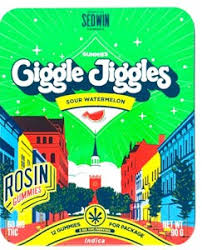 Photograph of Product: 60mg Sour Watermelon Rosin Gummies | Sedwin