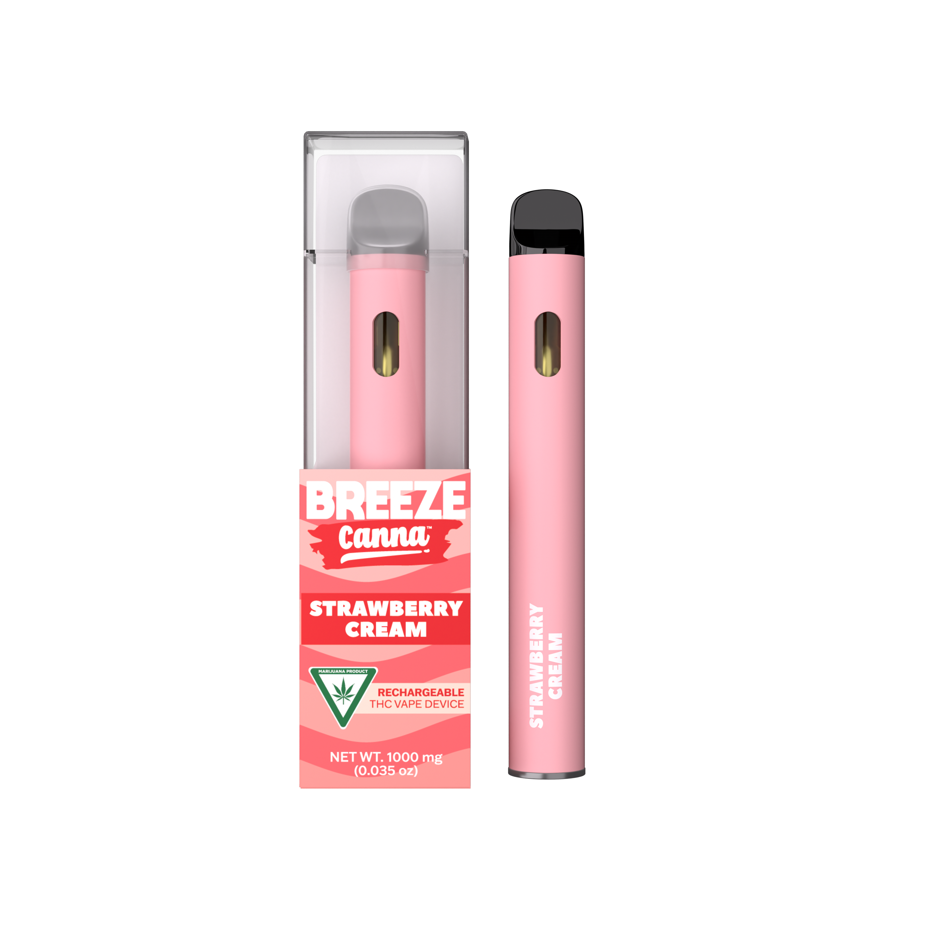 Photograph of product: BREEZE | Disposable Vape | Strawberry Cream | 1g