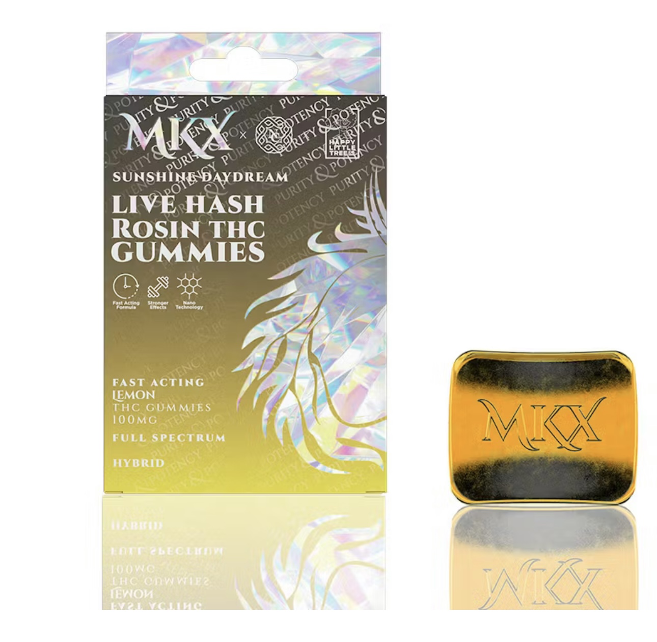 Photograph of product: AU MKX: Sunshine Daydream au chocolat Rosin 100mg Gummies