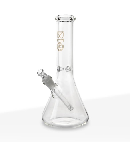Photograph of product: BIO Glass Classic Beaker Water Pipe 12" - 14mm - Gold