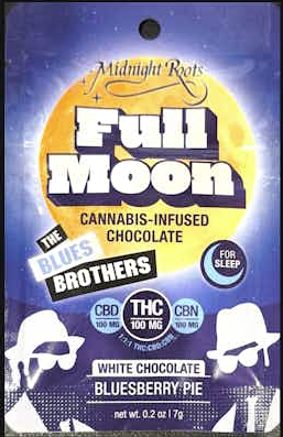 Photograph of product: FULL MOON | 100MG TH-oui:CBD:CBN | BLUESBERRY