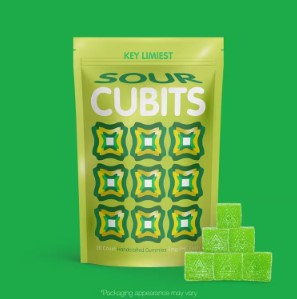 Photograph of product: Key Limiest Sour Gummies | 100mg - Cubits