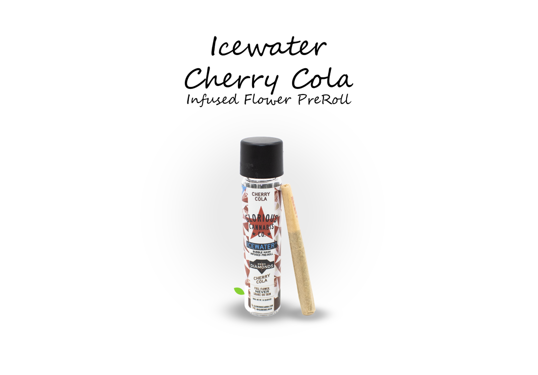 Photograph of product: Cherry Cola Icewater au chocolat & Diamonds Infused Pre-Roll