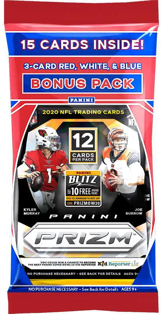 Photograph of product: Trading Cards | NFL | Cello | NFL 2020 Prizm