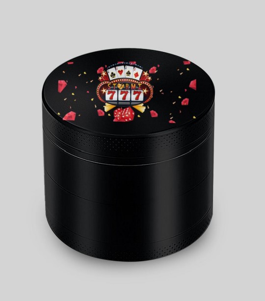 Photograph of product: Stormi - 55mm Zinc 4-Piece Grinder - Black (Assorted Designs)