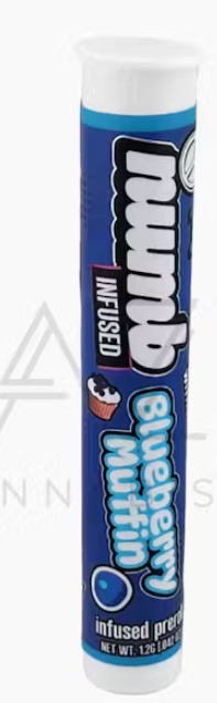 Photograph of product: NUMB INJECTED PRE-ROLL | BLUEBERRY MUFFIN