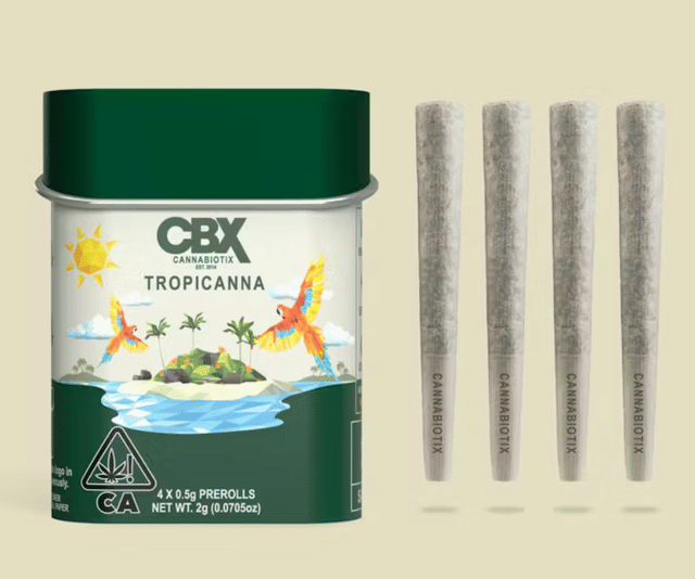 Photograph of product: Tropicanna - 2g Pre-Roll Tin - 