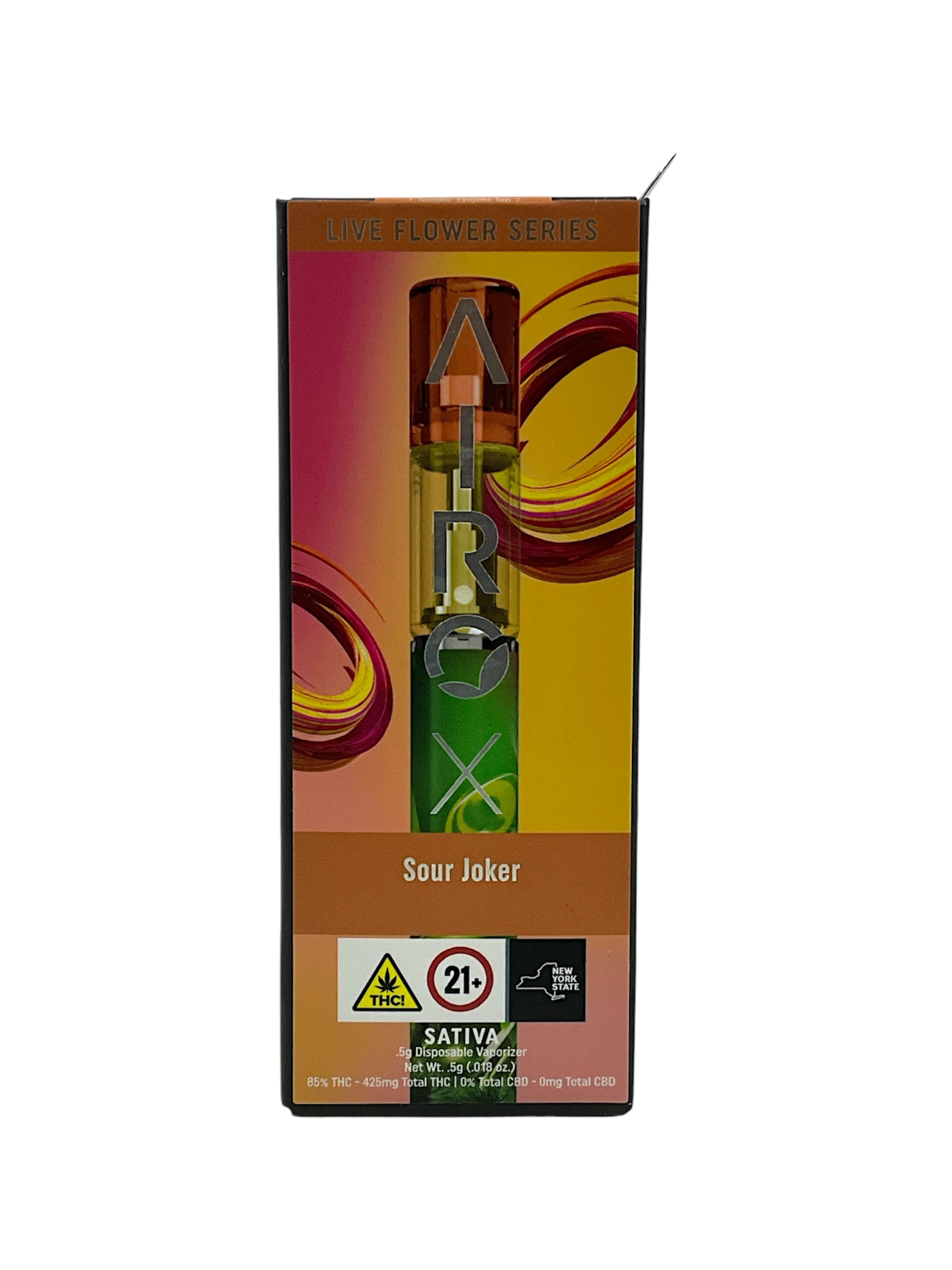 Photograph of product: AiroX Live Flower Series Sour Joker Vape