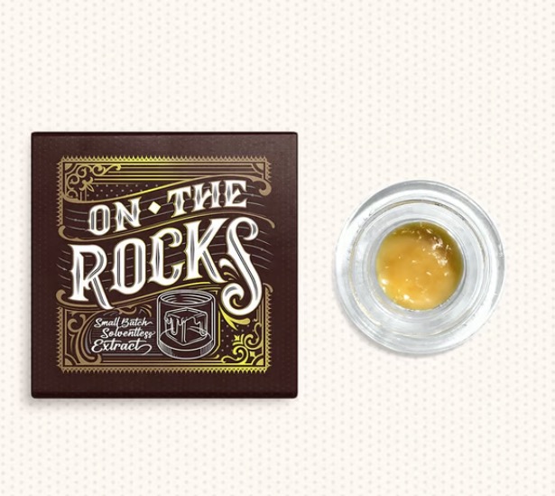 Photograph of product: On The Rocks | Live Rosin Badder | Layered Cake