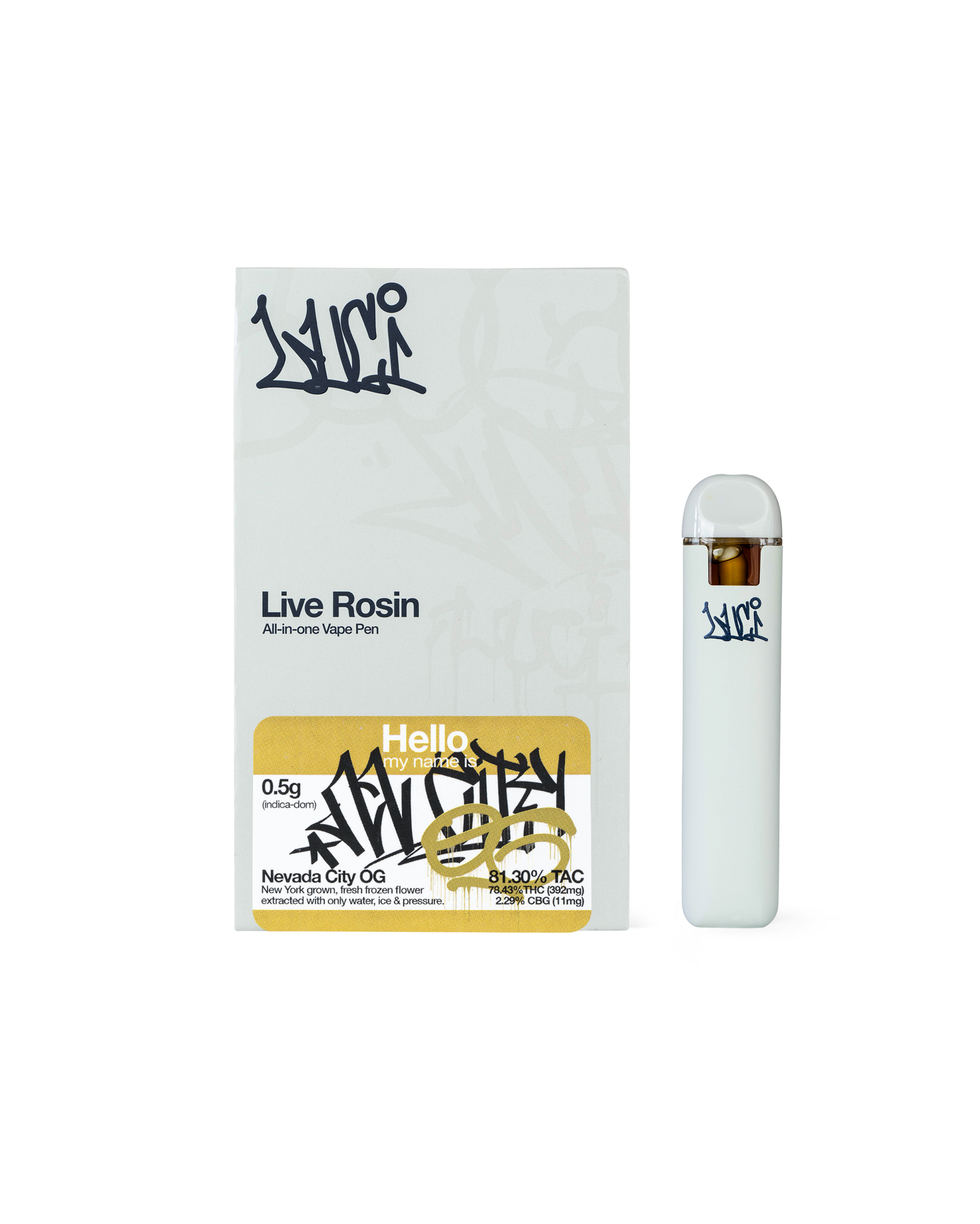Photograph of product: Live Rosin NEVADA CITY OG | .5 g AIO