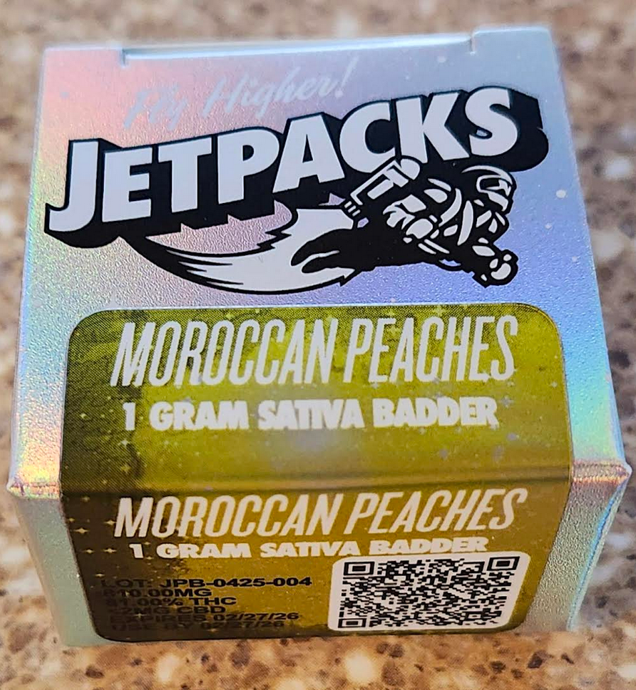 Photograph of product: Moroccan Peaches Badder | Oui'd Dominant | Jetpacks