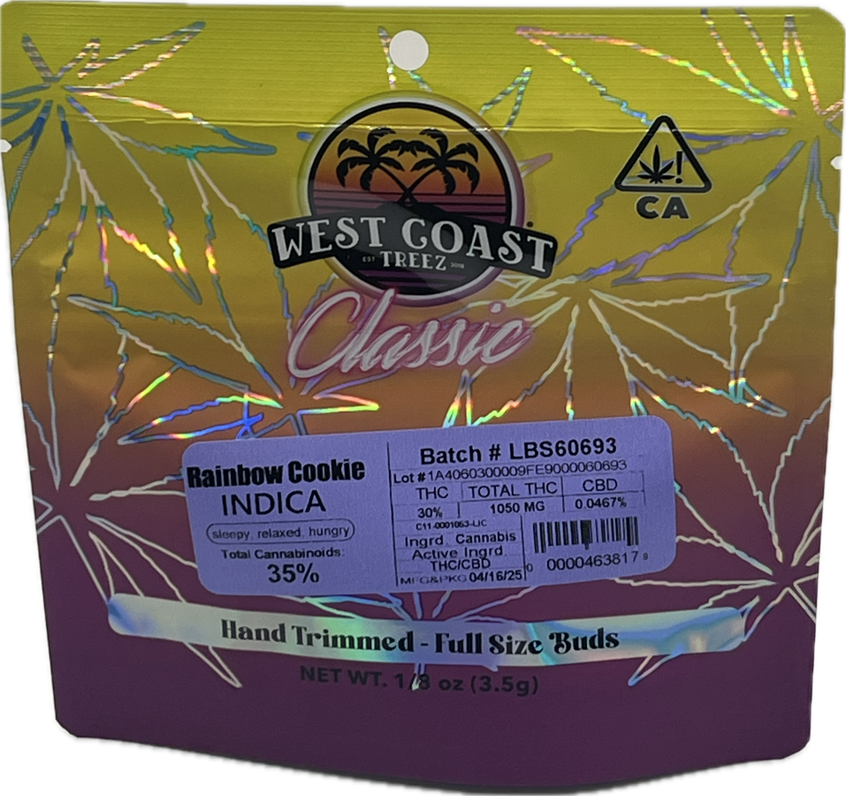 Photograph of product: WCT - Rainbow Cookie 3.5g