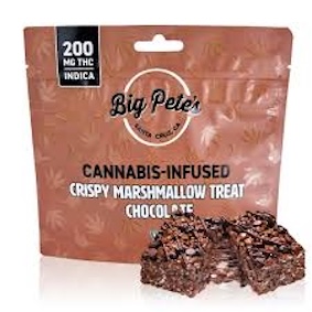 Photograph of product: Big Pete's Treats - Chocolate Marshmallow Crispy Treat Single - 200mg