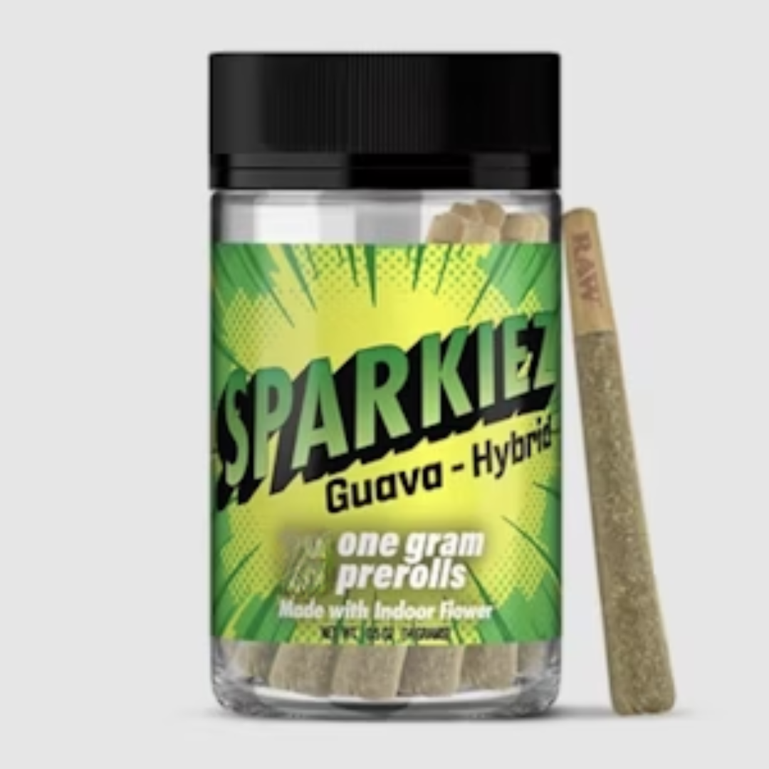 Photograph of product: Sparkiez - Guava (Hybrid) 7pk Preroll