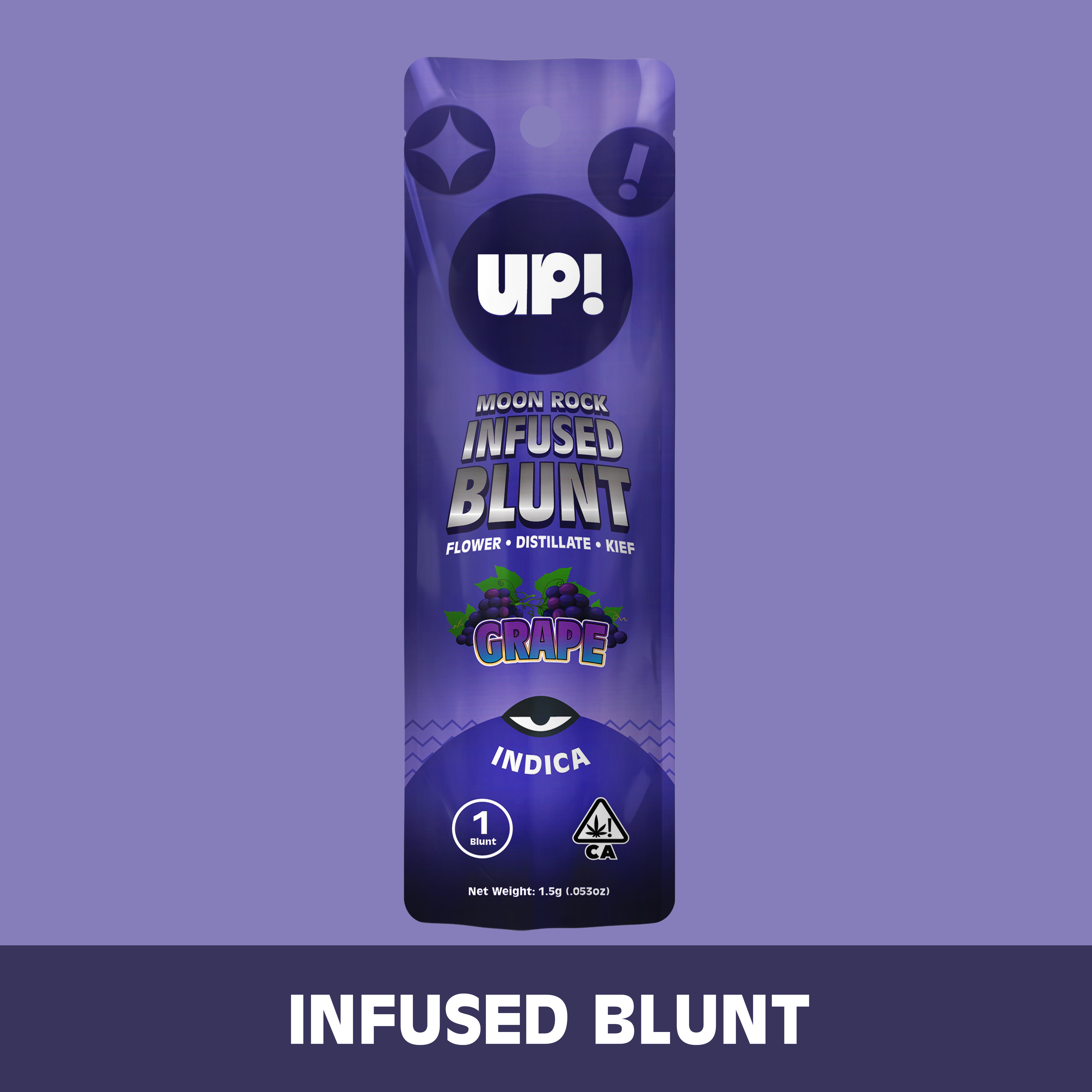 Photograph of product: UP! - Grape (Oui'd) Moon Rock Blunt