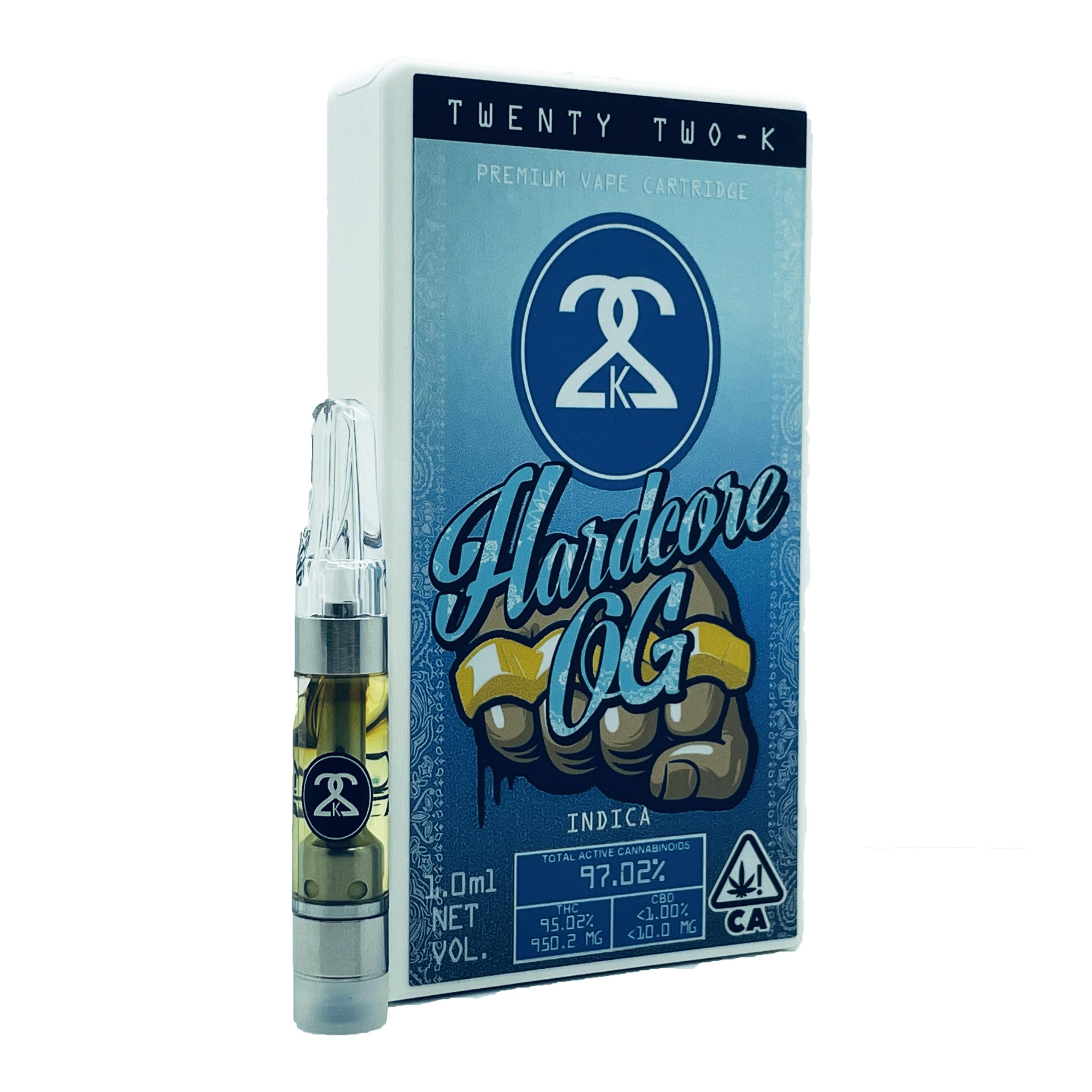 Photograph of product: HARDCORE OG 1.0ML CART