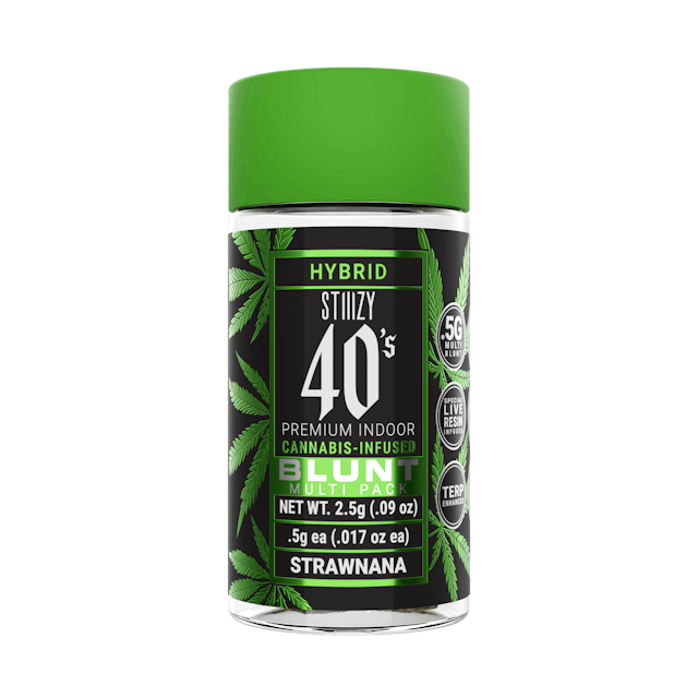 Photograph of product: 40s Blunts | Strawnana 5pk Infused Blunts